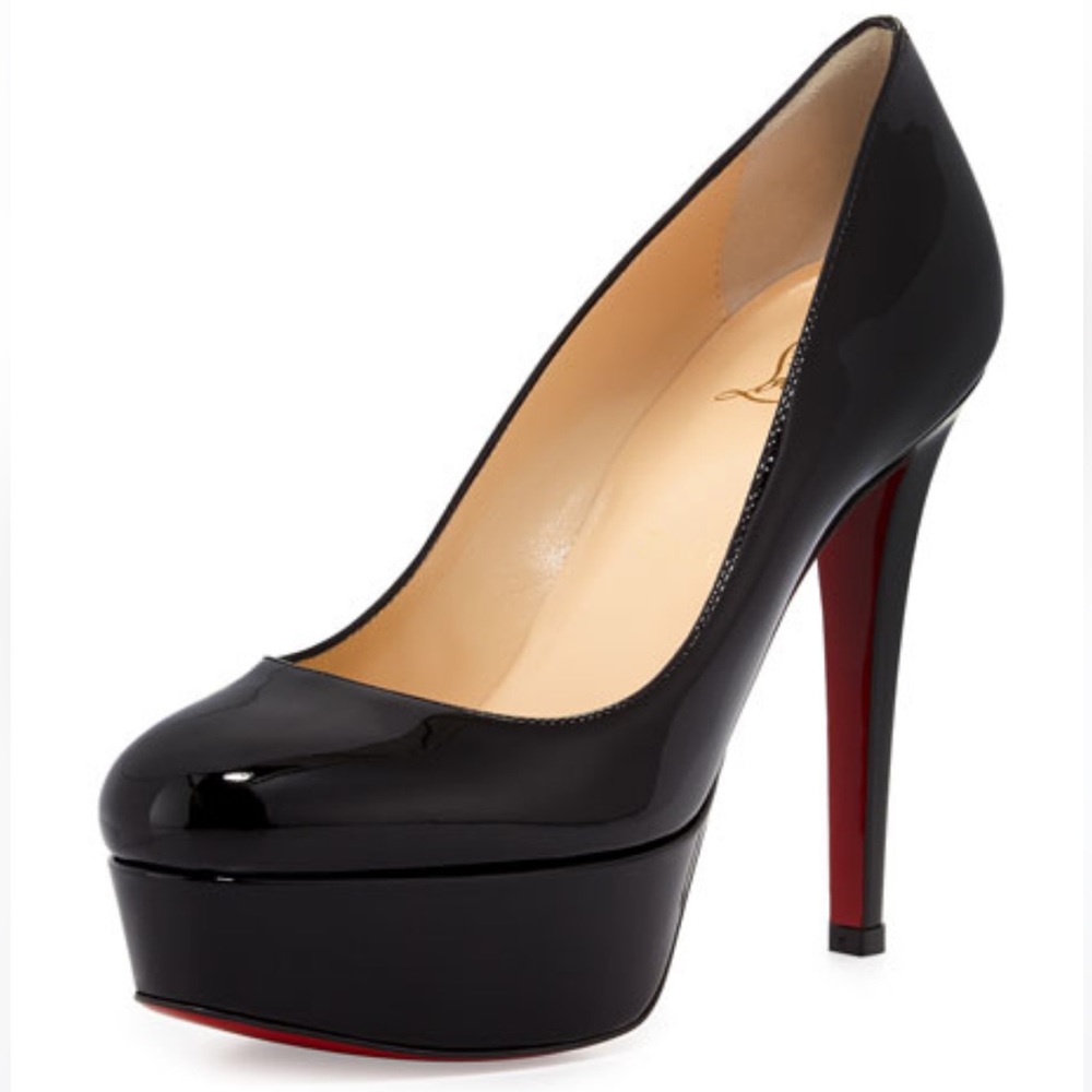 Christian Louboutin Bianca Platform Red Sole Pump, Black